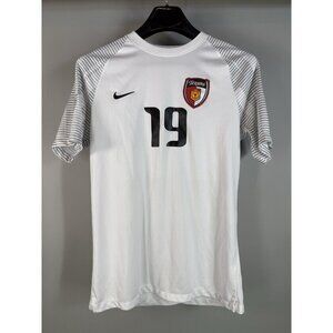 Dallas Texans Nike Premier Club Dri-Fit Soccer Patch Jersey White #19 Size M